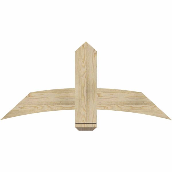 Ekena Millwork Bellingham Rough Sawn Timber Gable Bracket, Douglas Fir, 48"W x 22"H x 4"D x 6"F, 11/12 Pitch GBW048X22X0406BEL00RDF - main
